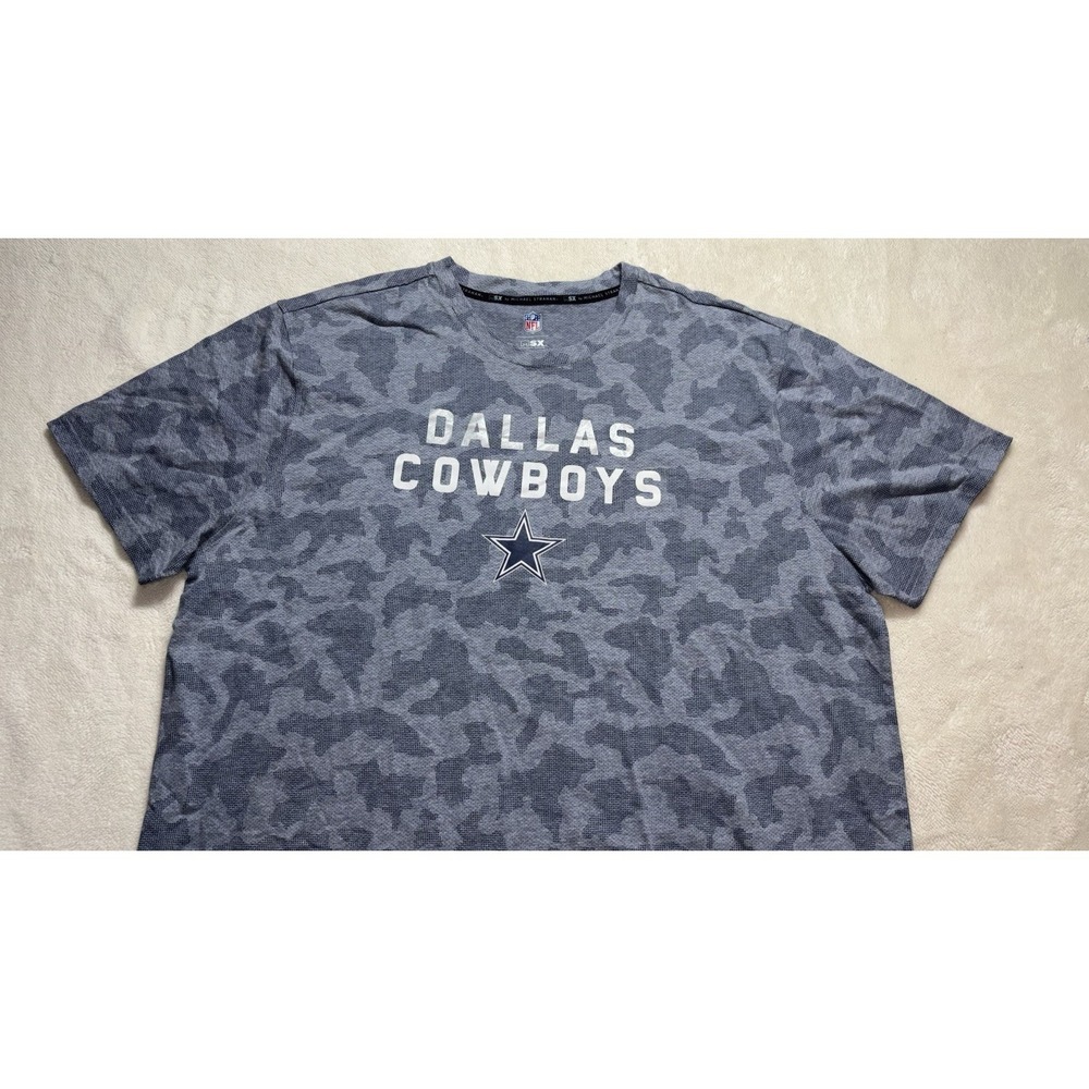Dallas Cowboys X Michael Strahan MSX Shirt Gray Camo Print  Size 3XL